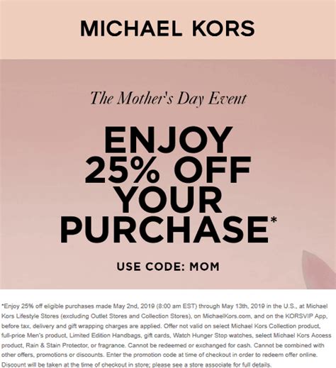 michael kors coupon codes